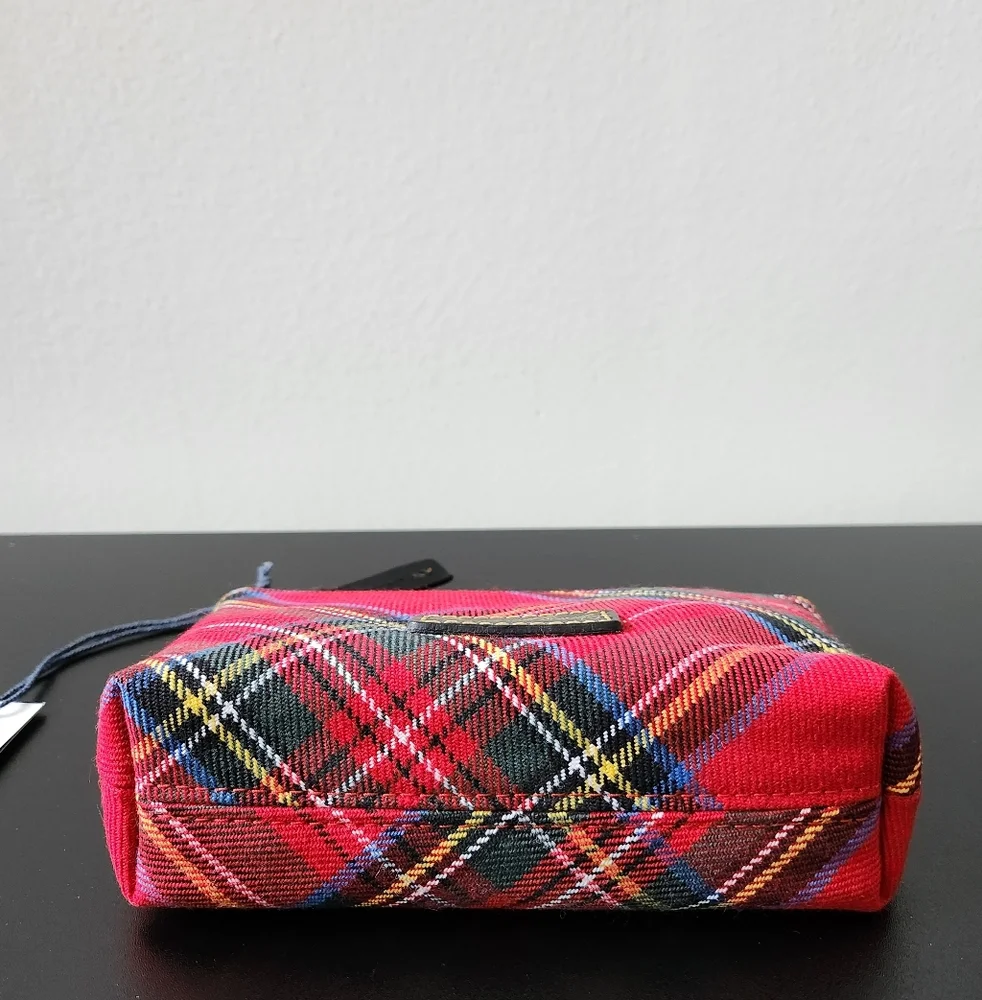 Dooney Red Plaid Zip Case - Picture 8 of 13